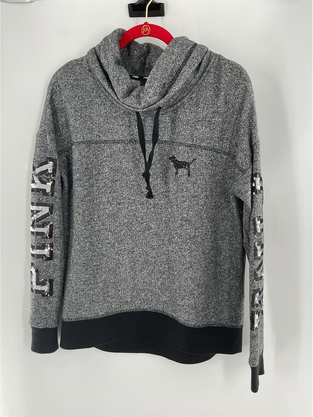 Victoria’s Secret Women’s Extra Small Grey And Black Sweatshirt 146